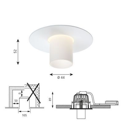 Louis Poulsen Ballerup Mini Plafondlamp - Wit