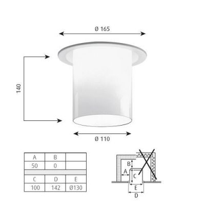 Louis Poulsen Ballerup Normal Plafondlamp - Wit