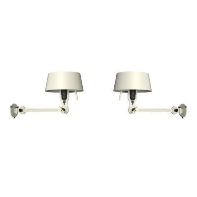 Tonone Bolt Bed Underfit met stekker Wandlamp Set van 2 - Creme Wit