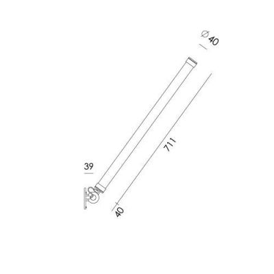 Tonone Mr. Tubes LED Wall Driver Separate Wandlamp 2700K - Wit