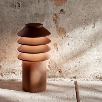 Louis Poulsen Bysted Garden Short Vloerlamp - 2700K Grondanker zonder adapter - Bruin