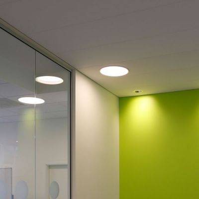 Louis Poulsen Circle Recessed 260 Plafondlamp - Kelvin instelbaar - Opaal Dali - Wit