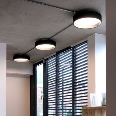 Louis Poulsen Circle Surface 260 Plafondlamp - 3000K Opaal Dali - Zwart
