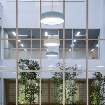Louis Poulsen Circle Suspend 450 Hanglamp - 3000K Opaal Dali - Licht Petroleum