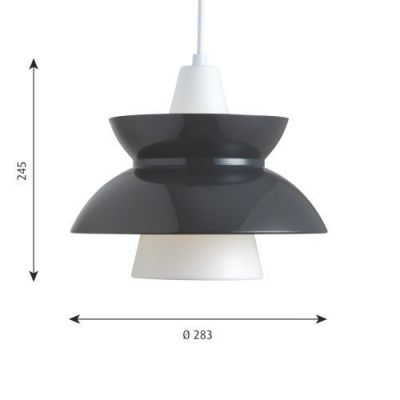 Louis Poulsen Doo-Wop Hanglamp - Donkergrijs