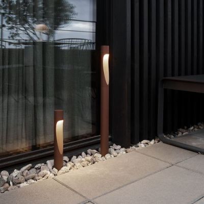 Louis Poulsen Flindt Garden Long Vloerlamp - 2700K Grondpin met adapter - Bruin