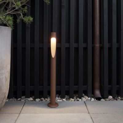 Louis Poulsen Flindt Garden Long Vloerlamp - 2700K Voetplaat met adapter - Aluminium