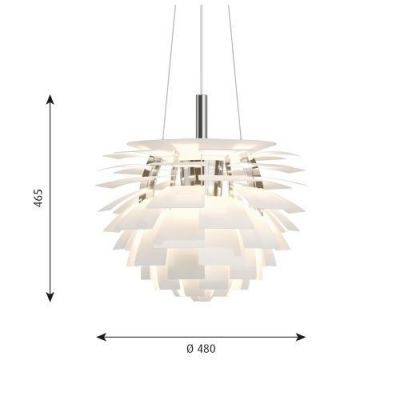 Louis Poulsen PH Artichoke 480 Hanglamp 3000K Dali - Wit