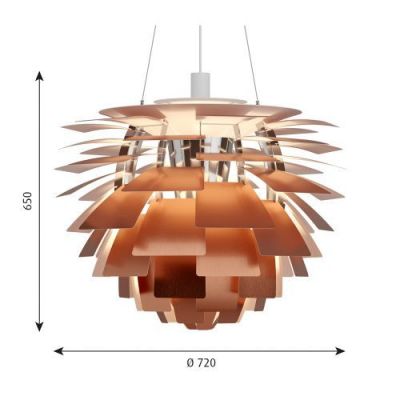 Louis Poulsen PH Artichoke 720 Hanglamp - E27 100W - Koper