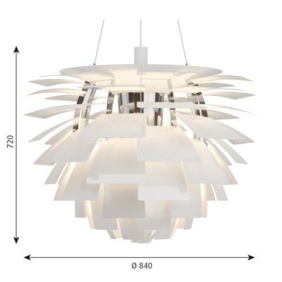 Louis Poulsen PH Artichoke 840 Hanglamp - 3000K Bluetooth - int. driver - Wit