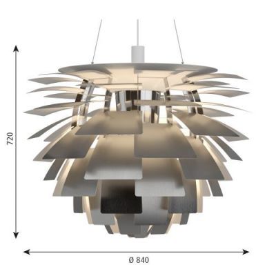 Louis Poulsen PH Artichoke 840 Hanglamp - E27 100W - RVS