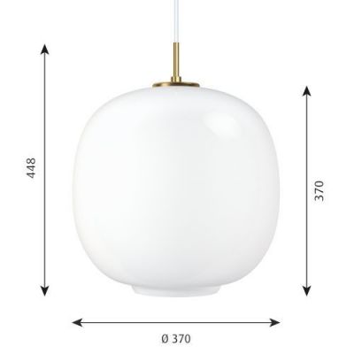 Louis Poulsen VL45 Radiohus 370 Hanglamp - 3000K Dali - Wit