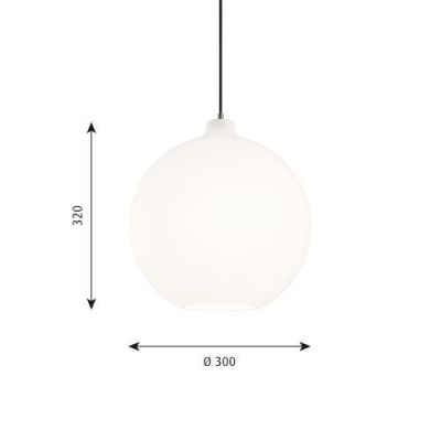 Louis Poulsen Wohlert 300 Hanglamp - E27 70W - Wit