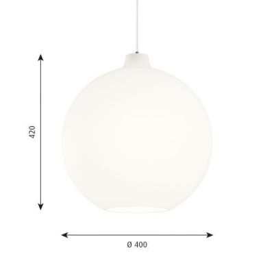 Louis Poulsen Wohlert 400 Hanglamp - E27 70W - Wit