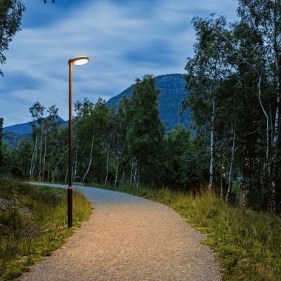 Louis Poulsen LP Capsule Lantaarnpaal - 60 - 3000K Nightdim 3062lm - Asym - Aluminium