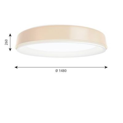 Louis Poulsen LP Grand 1480 Plafondlamp - Opbouw - 3000K Dali - Champagne