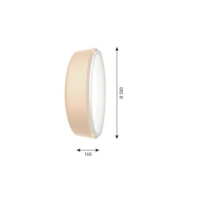 Louis Poulsen LP Grand 580 Wandlamp - 3000K Dali - Champagne