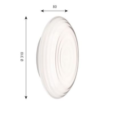 Louis Poulsen Ripls 310 Wandlamp - 3000K Dali - Wit