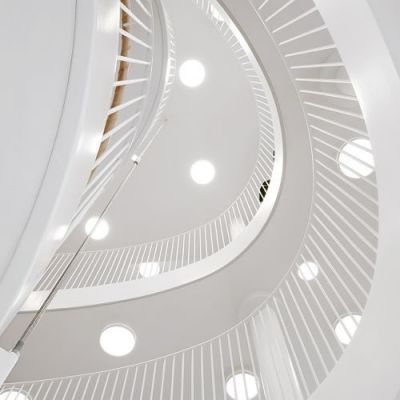 Louis Poulsen Slim Round 250 Semi-recessed Plafondlamp - Kelvin instelbaar 1232lm Dali - Opal - Wit