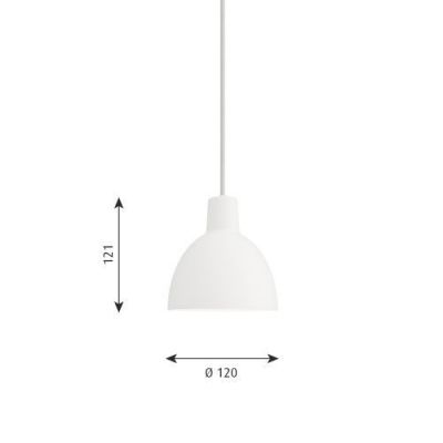 Louis Poulsen Toldbod 120 Hanglamp - Wit