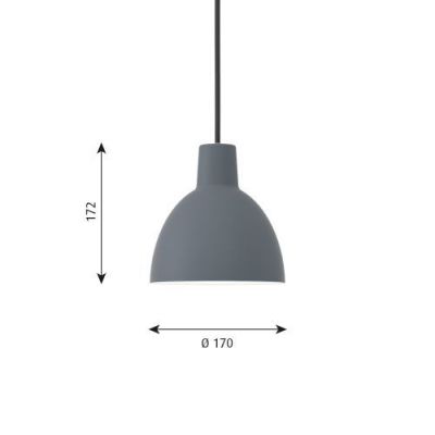 Louis Poulsen Toldbod 170 Hanglamp - Blauwgrijs