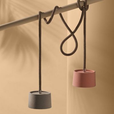 Ethimo Gaia Oplaadbare Hanglamp - Teak - Bianco - Wit