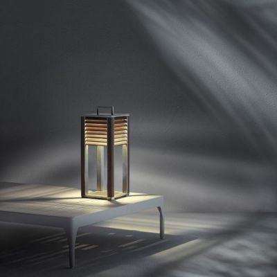 Ethimo Ginger Tafellamp - Teak - Aluminium