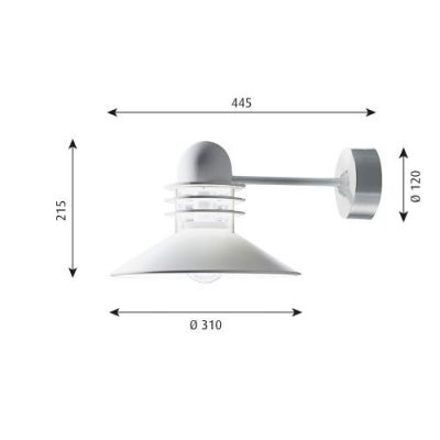 Louis Poulsen Nyhavn Wandlamp - Wit