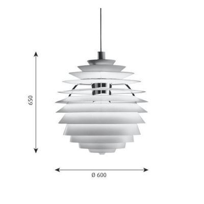 Louis Poulsen PH Louvre Hanglamp - 3000K Dali - Int. Driver - Wit