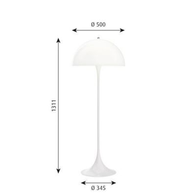 Louis Poulsen Panthella Vloerlamp - Wit