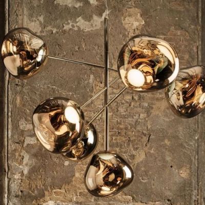 Tom Dixon Melt Large Chandelier LED Hanglamp - Goud