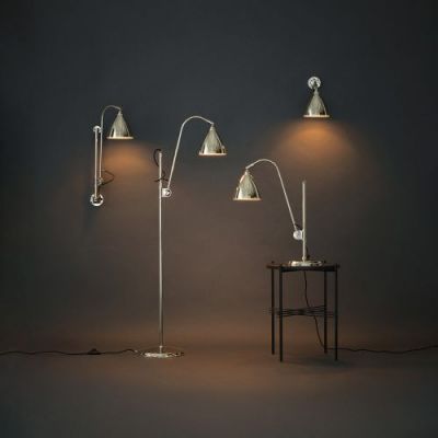 Gubi Bestlite BL3 M 21 Vloerlamp - Chroom & Mat zwart