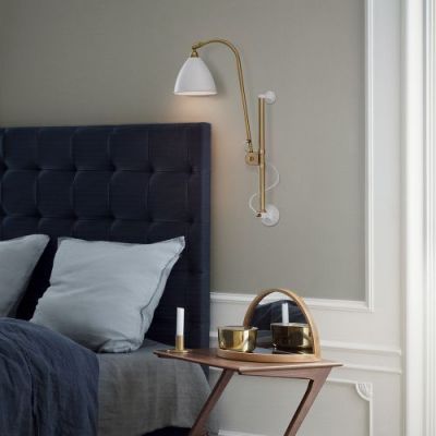 Gubi Bestlite BL5 16 Wandlamp - Messing & Mat zwart