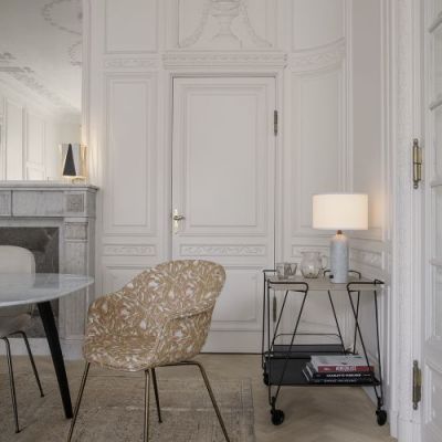 Gubi Gravity Large Tafellamp - Grijs marmer & Wit