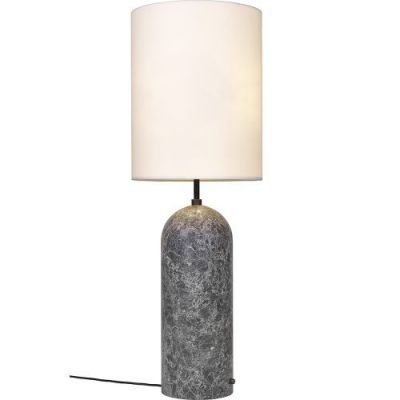 Gubi Gravity XL High Vloerlamp - Grijs marmer & Wit