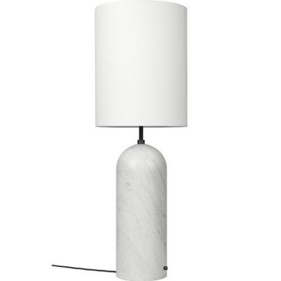 Gubi Gravity XL High Vloerlamp - Wit marmer & Wit