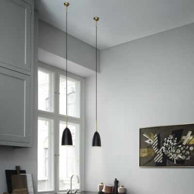 Gubi Grasshoppa Hanglamp - Messing & Blauw