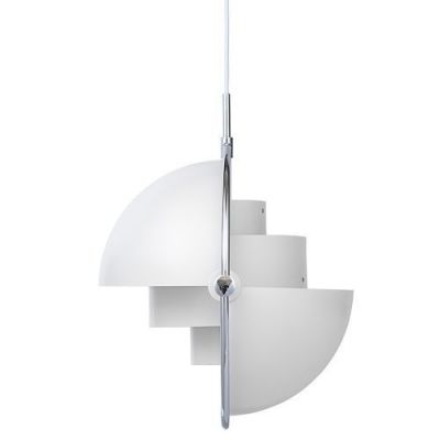 Gubi Multi-Lite Hanglamp - Chroom & Mat wit