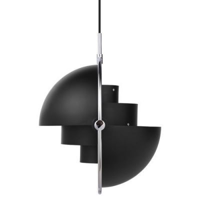 Gubi Multi-Lite Small Hanglamp - Chroom & Mat zwart