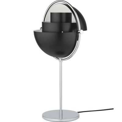 Gubi Multi-Lite Tafellamp - Chroom & Mat zwart