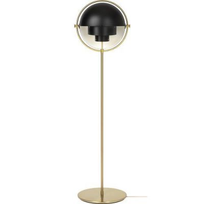 Gubi Multi-Lite Vloerlamp - Messing & Mat zwart