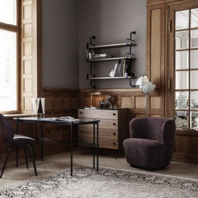 Gubi Multi-Lite Vloerlamp - Messing & Mat zwart
