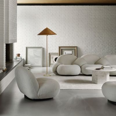 Gubi Tynell 9602 Vloerlamp - Messing & Oranje
