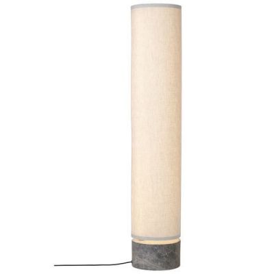 Gubi Unbound H120 Vloerlamp - Grijs marmer & Canvas wit