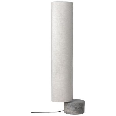 Gubi Unbound H120 Vloerlamp - Grijs marmer & Canvas wit