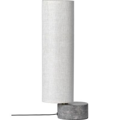 Gubi Unbound H45 Tafellamp - Grijs marmer & Canvas wit