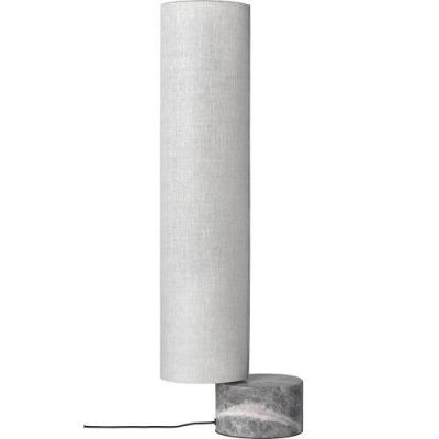 Gubi Unbound H80 Vloerlamp - Grijs marmer & Canvas wit