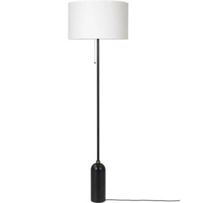 Gubi Gravity Vloerlamp - Zwart staal & Wit