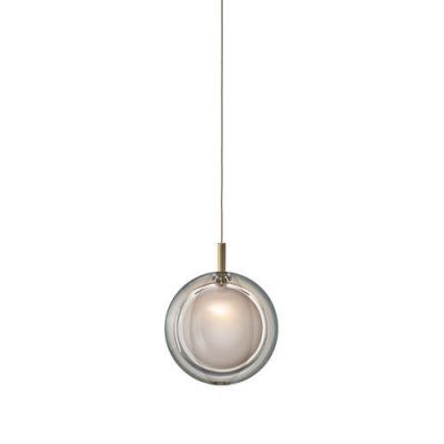 Bomma Lens 6 pcs Hanglamp - 3x Gerookt 3x Wit glas