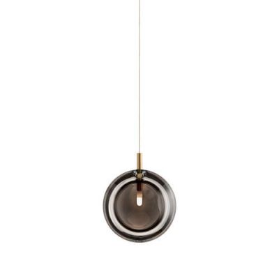 Bomma Lens 9 pcs Hanglamp - 4x Gerookt 5x Wit glas